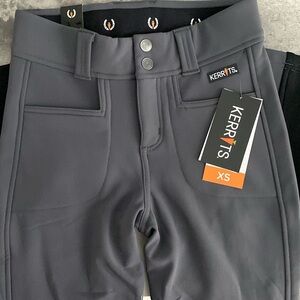 Kerrits 3-Season Tailored Knee Patch Breech XS Peppercorn NWT